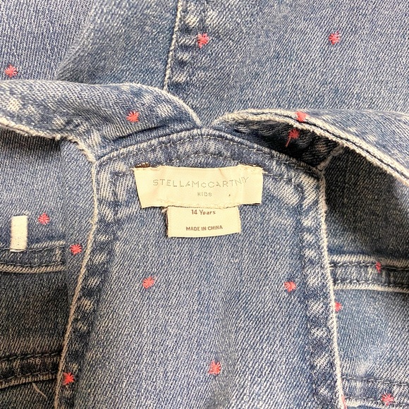 STELLA MCCARTNEY EMBROIDERED PINK OVERALLS - Picture 5 of 6